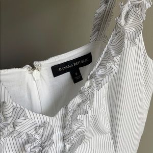 Banana Republic white party dress